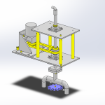 rotary parts washer assembly